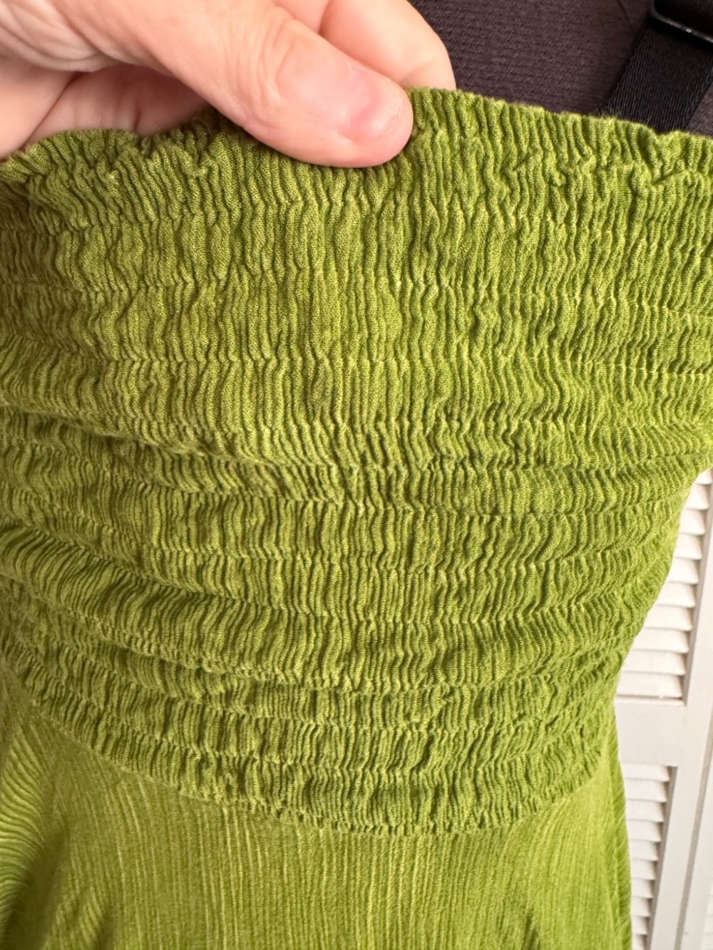 "Lost Island" strapless 100% cotton summer sun dress bright green L/XL - Picture 9 of 16